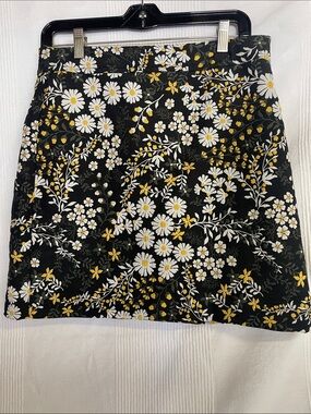 LOFT Floral Mini Skirt